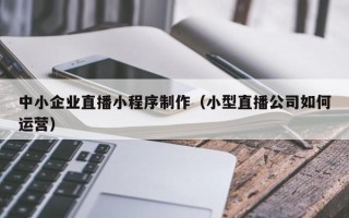 黄南中小企业直播小程序制作（小型直播公司如何运营）